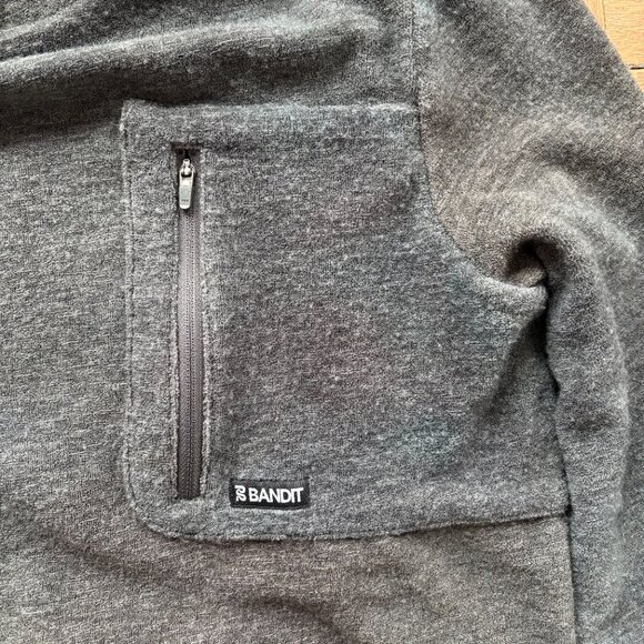 Bandit Running Wool Terry Block Pullover in Roadmap Print - Picture 4 of 6